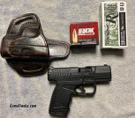 Walther PPS 9mm 70 rounds 3 mags Leather holster