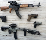 AR15, AR10, Glock, AK-47 Aluminum Wall Mounts
