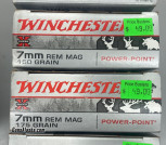 Winchester 7mm mag Power-Point ammo 