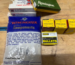 38 Special and 222 Remington brass/bullets