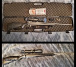 .300 WSM Weatherby Vanguard Backcountry Hunting Rifle w/ Burris Eliminator Laser Scope and Ammo Package