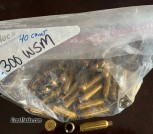 .300 WSM Once Fired Brass Cases 40 count $15.00