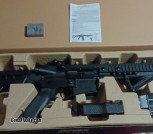 NEW DPMS Panther Arms SBR BB Rifle Full Auto Blowback Action  CO2 Crossman Black AR 25 Round Magazine Speedloader Flip Up Sights