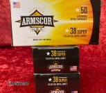 Armscor USA .38 Super Auto 125gr FMJ - 50 Rounds