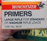 Winchester Large Rifle For Standard or Magnum Rifle Loads WLR Primers
