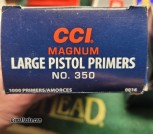 CCI Magnum Large Pistol No 350 Primers