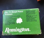 X3 Remington No. 1 1/2 Small Pistol Primers boxes of 1000