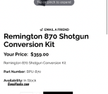 Remington 870 bull pup kit 