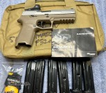 Sig Sauer P320 Full Size, 9mm, FDE frame/stainless slide, includes Sig Romeo1 red dot optic (51)