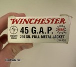 37 Rounds of 45 G.A.P.
