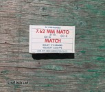 Match 7.62 MM Nato ammo