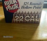 FEDERAL (BULKPACK) 325 Rounds Hollow Point .22 CAL