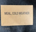 Unopened MRE Cold Weather 2017
