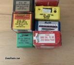 22 and 6mm bullets