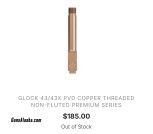 Glock 43x threaded barrel
