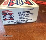 Winchester 38 Special Super Match 148 Grain 