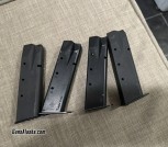 Four Sig P226 Hi Cap 9mm Magazines 
