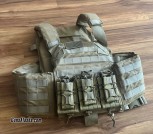 BCS Plate carrier, NIJ 4 SAPI armor, extra pouches