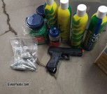 Airsoft Green Gas, Pistol, and Acessories