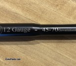 Chaszel 45-70 12ga. Barrel Adapter + ammo