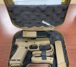 Glock 19X 9mm pistol in Flat Dark Earth (FDE)